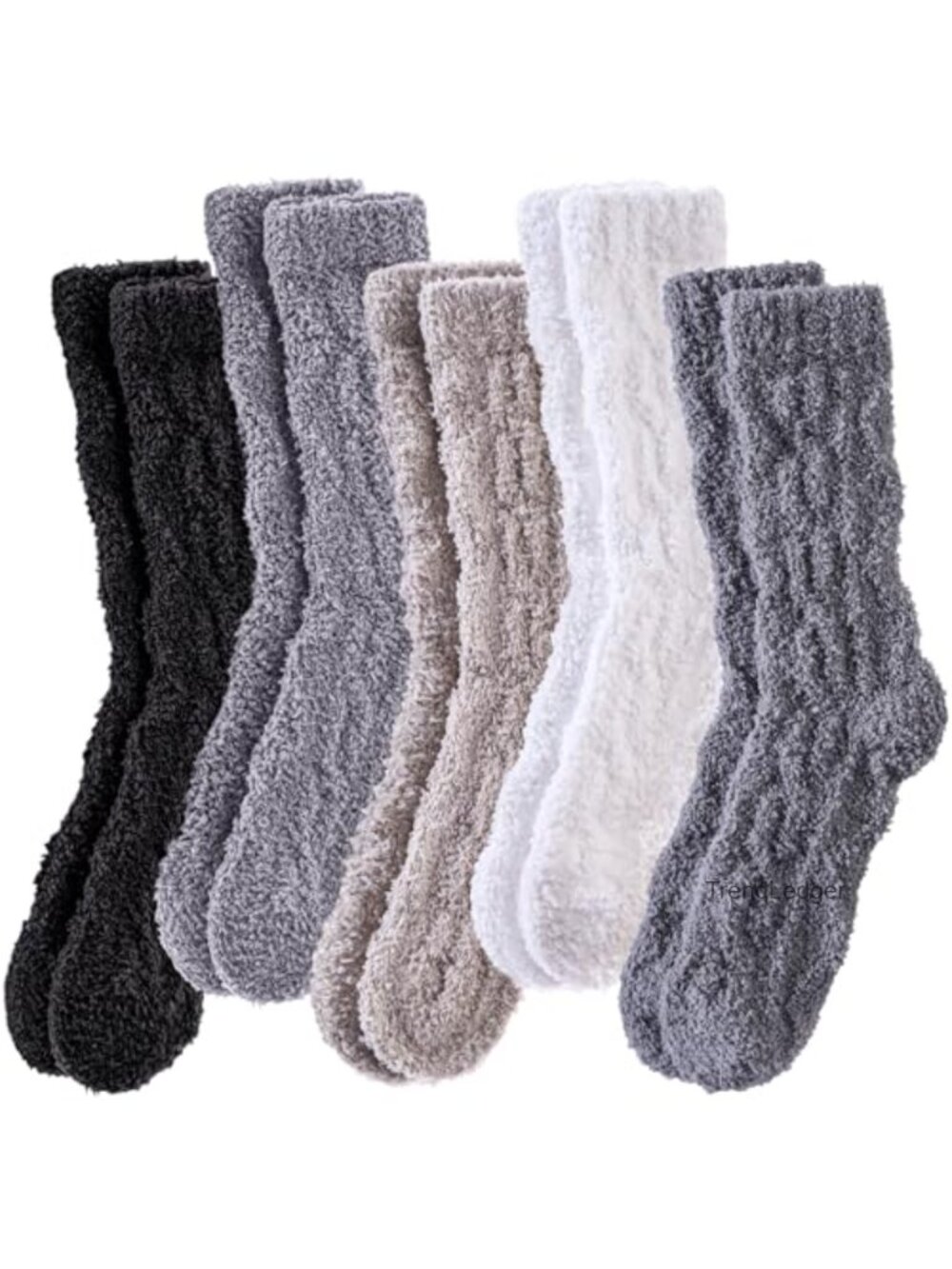 Fuzzy Plush Microfiber Slipper Socks Cozy Warm Sleep Socks